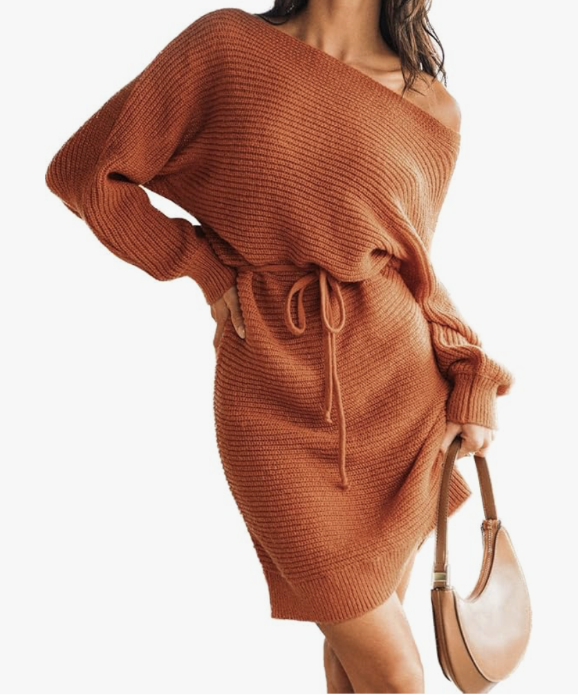 women caramel dress