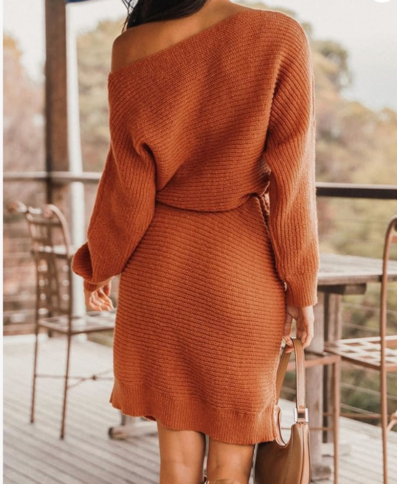 women caramel dress